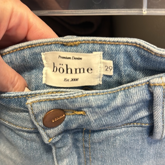 Bohme Stonewashed Bermuda Denim Shorts - Picture 3 of 3
